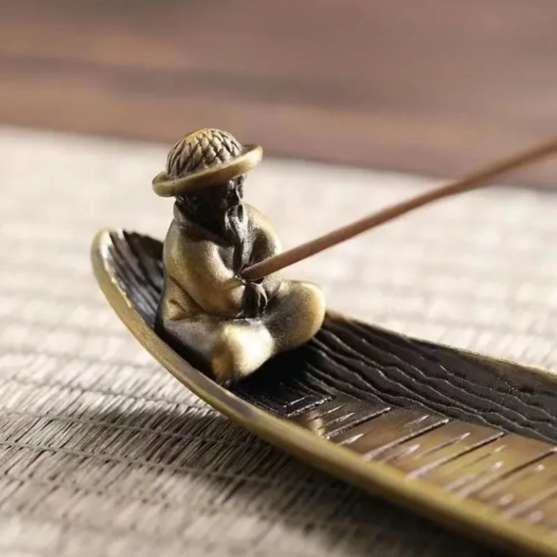 Creative Incense Holder | Japanese Old Men Fishing Incense Stick Burner