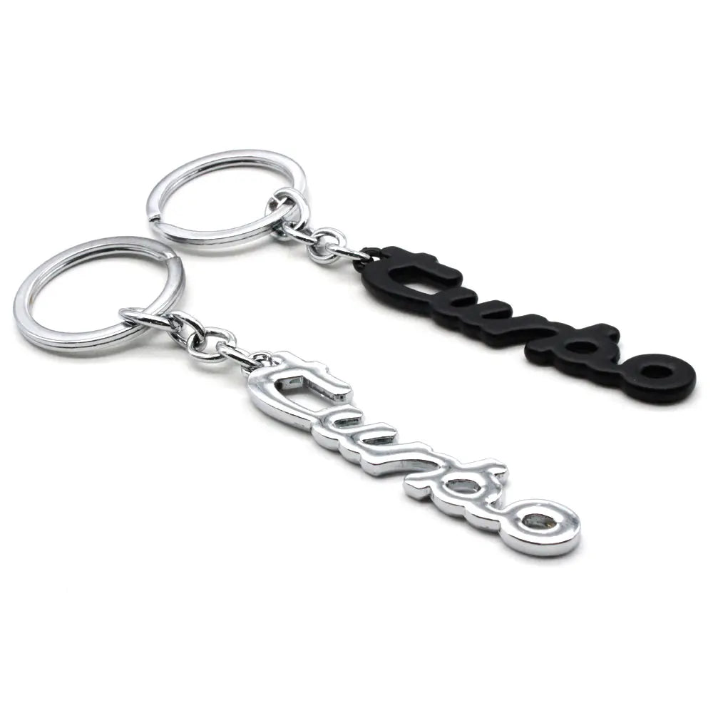Metal Keychain for Car Keys | Turbo Style Gift for Men and Women close-up view