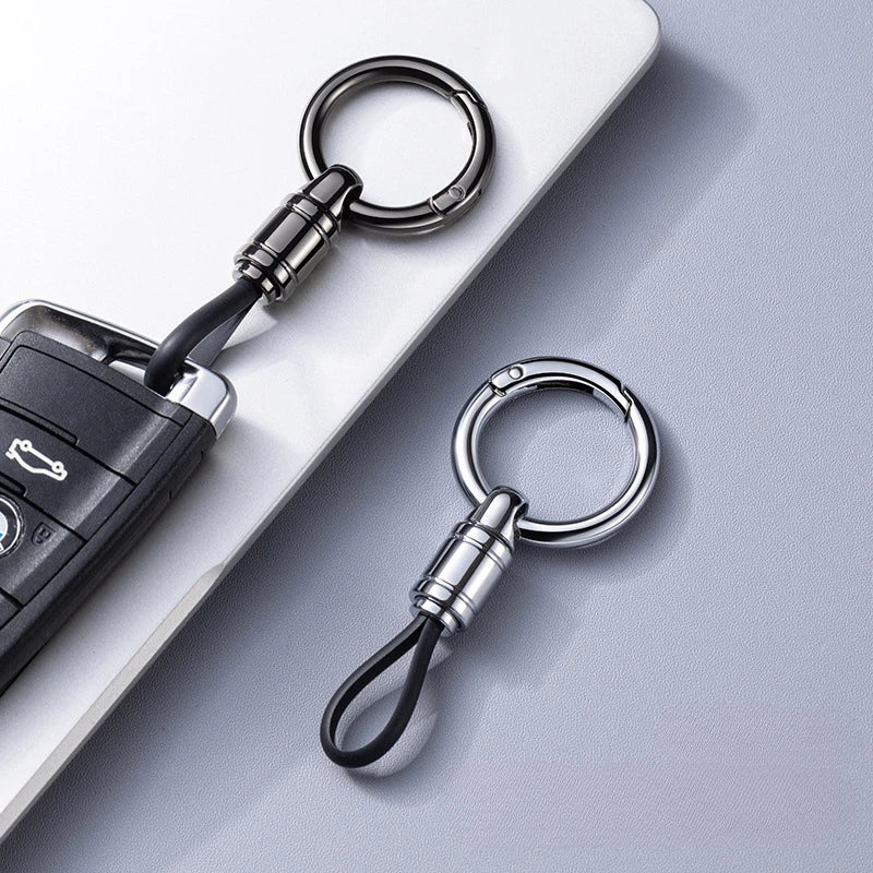 Heavy Duty Metal Keychain | Business Anti-Lost Key Ring alternate view