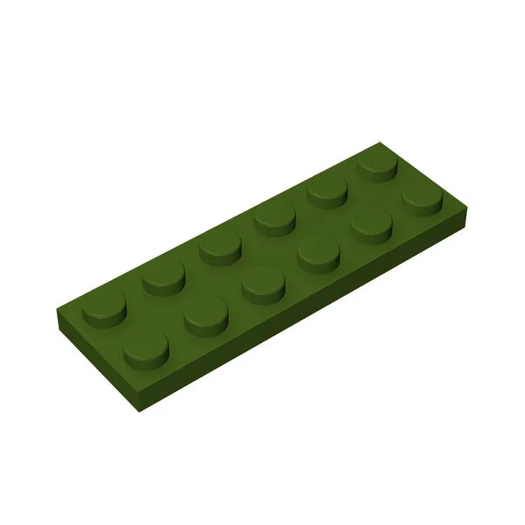 Plate 2 x 6 Building Block | Compatible Building Brick for DIY Creations detail view