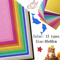 Glitter Foam Paper Sparkles Paper 40cmx60cm Without Glue for Children's Craft Activities DIY Cutters Flash Handcraft Foam Paper