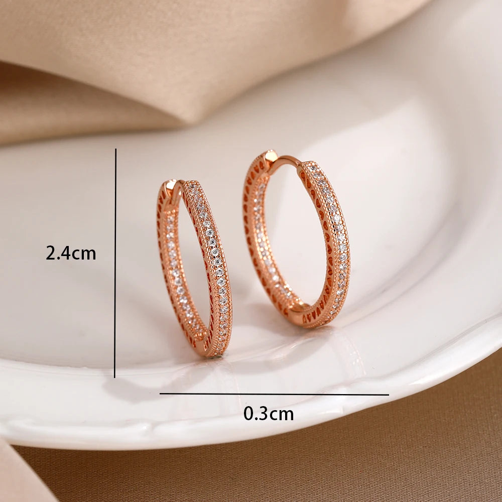 2026 New Fashion Hoop Earrings Set for Women | Ginkgo Leaf Enamel Flower Stud, Cute additional angle