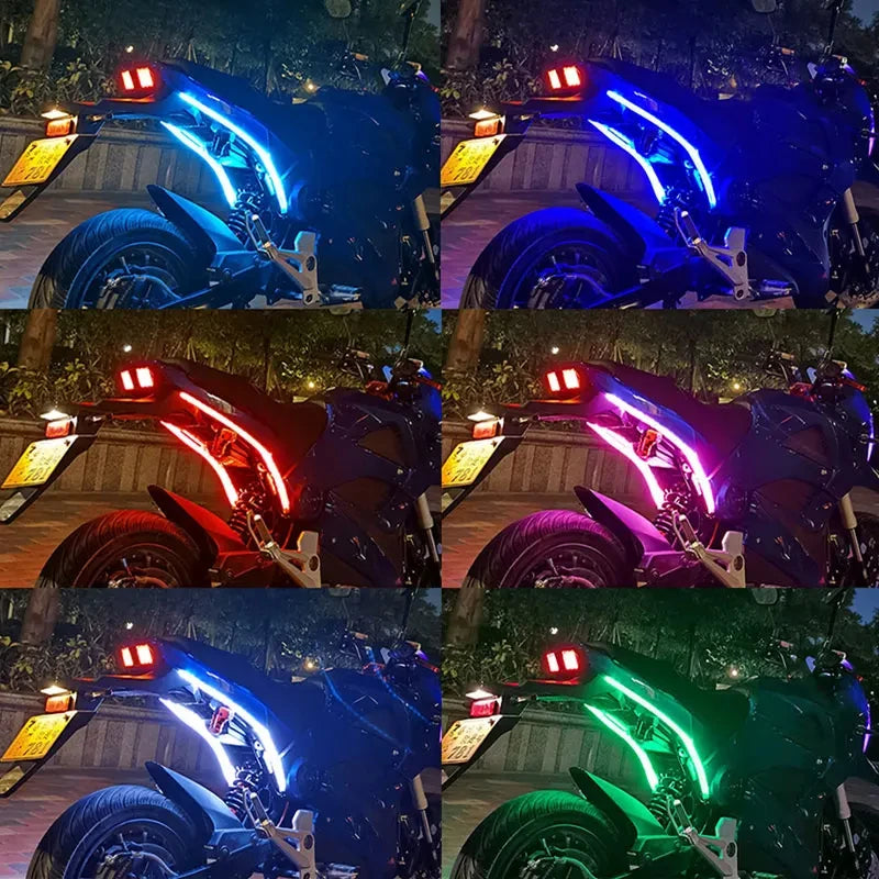 2pcs 12V Motorcycle LED Turn Signal Lights | DRL Daytime Running Lights Tail Light St lifestyle view