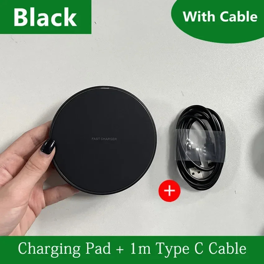 Wireless Charger Mobile Phone Chargers Pad Stand For iPhone 16 15 14 13 12 11 Pro Max close-up view