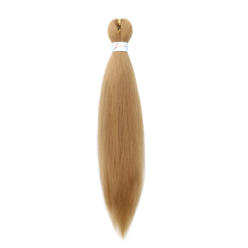 20Inch Synthetic Pre Stretched Braiding Ombre Hair Extension for Black Women Yaki Stra close-up view