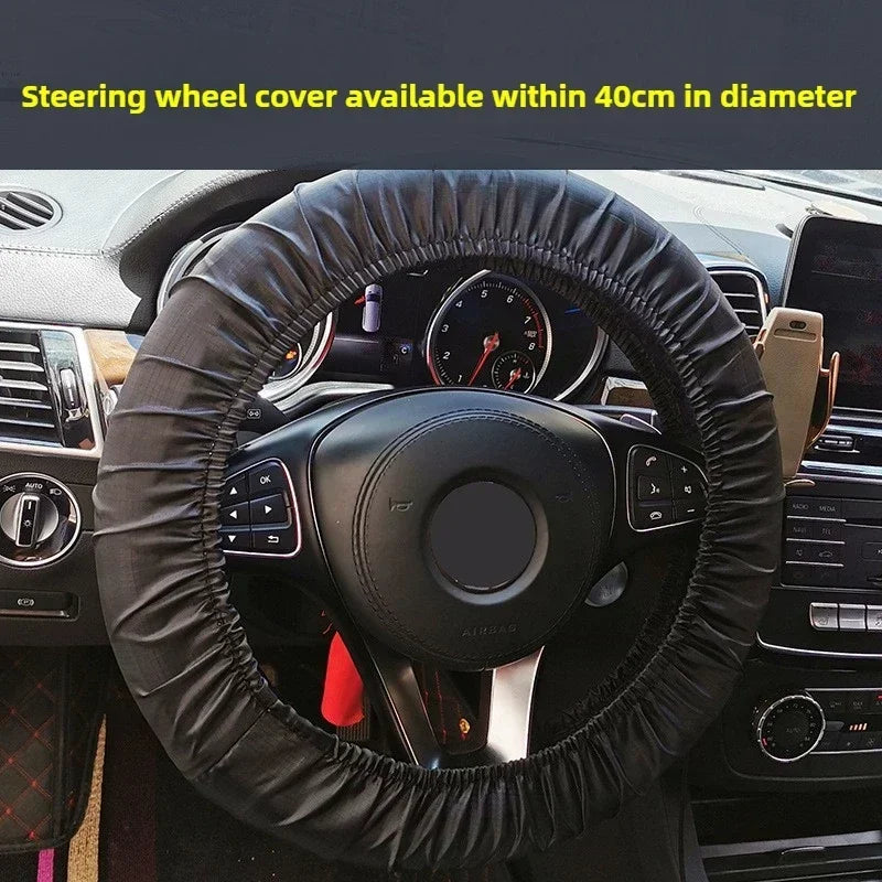 Car Seat Cover for Front Rear Seats Waterproof Antifouling Dust Covers for Steering additional angle