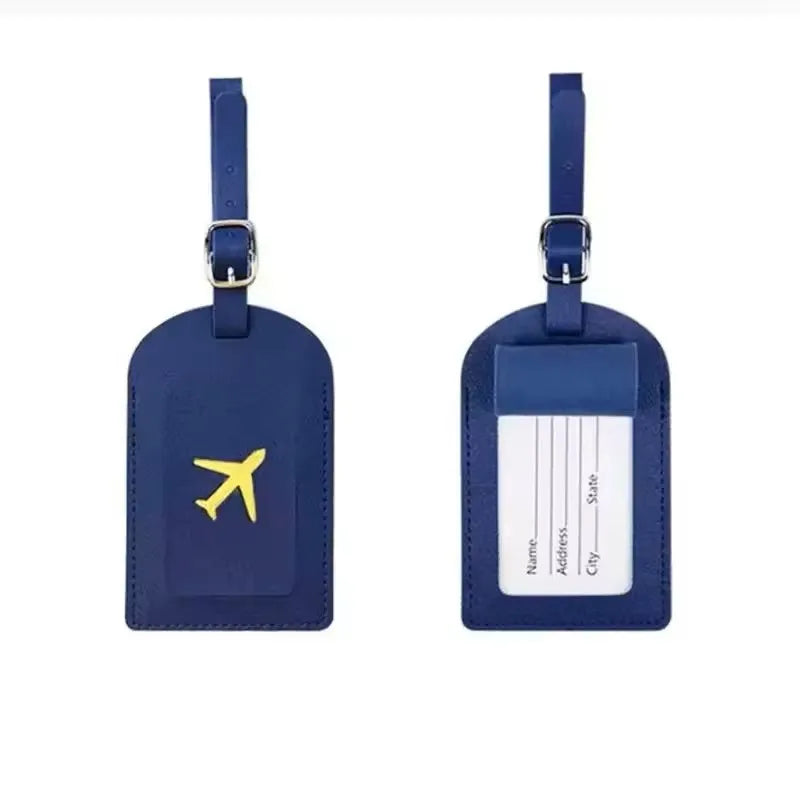 Label Luggage Boarding Case Label Name Address Clip Travel lifestyle view