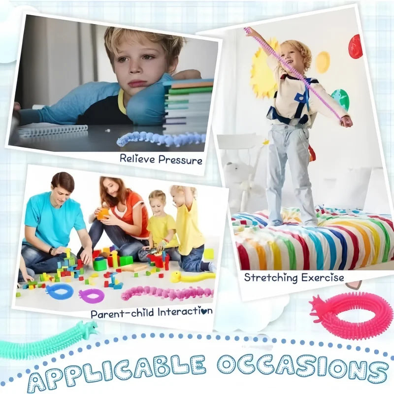 6PCS Novelty Funny Colorful Alpaca Stretch Bracelet | Stress Relief Sensory Toy lifestyle view