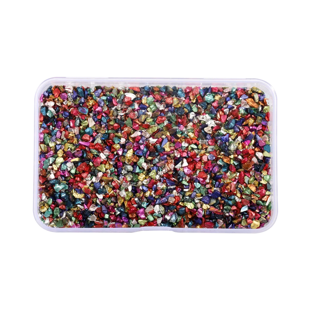 30g/Box Crushed Glass Stones Resin Filling Irregular Broken Stone for DIY Epoxy Resin close-up view