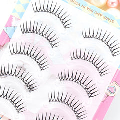 3D Volume Manga Lashes | Natural Look Wispy Fluffy False Eyelashes Pack