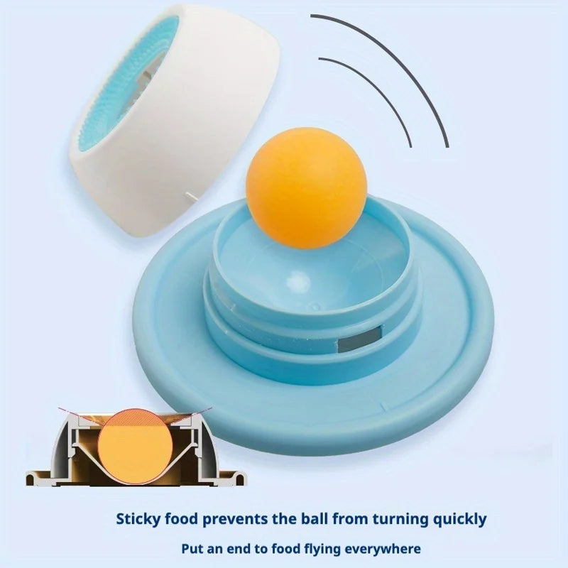 Pet Lick Mat Yogurt Licking Plate Slow Feeder for Dogs & Cats - Interactive Snack Bow lifestyle view