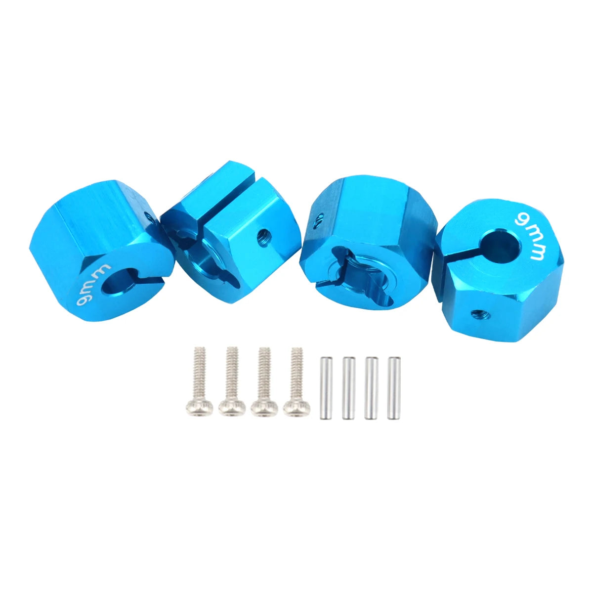 Aluminum 5/6/7/8/9/10/11/12mm Adapter Hex 12mm Drive Hub with Pin Screws for RC Auto Tra detail view