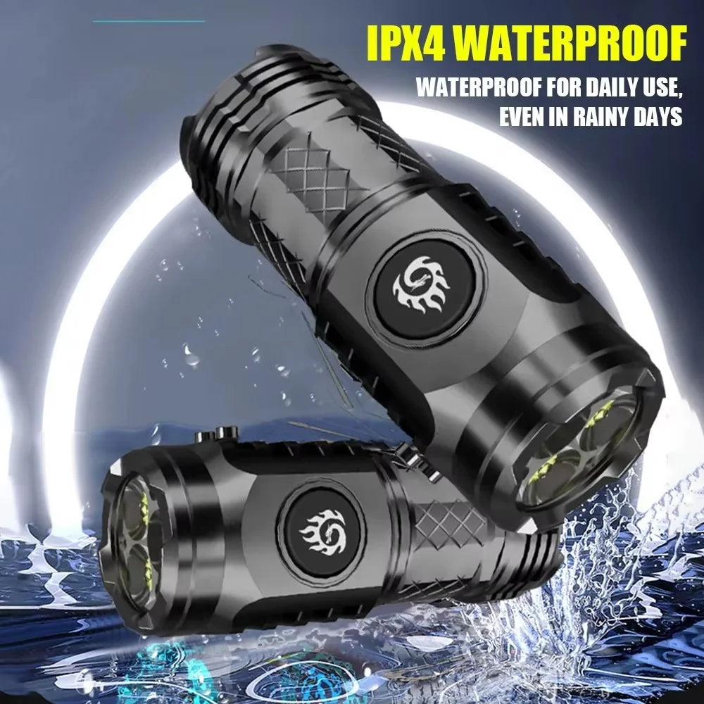 Mini Strong Light Flashlight | Type-C Rechargeable Super Bright LED Torch lifestyle view