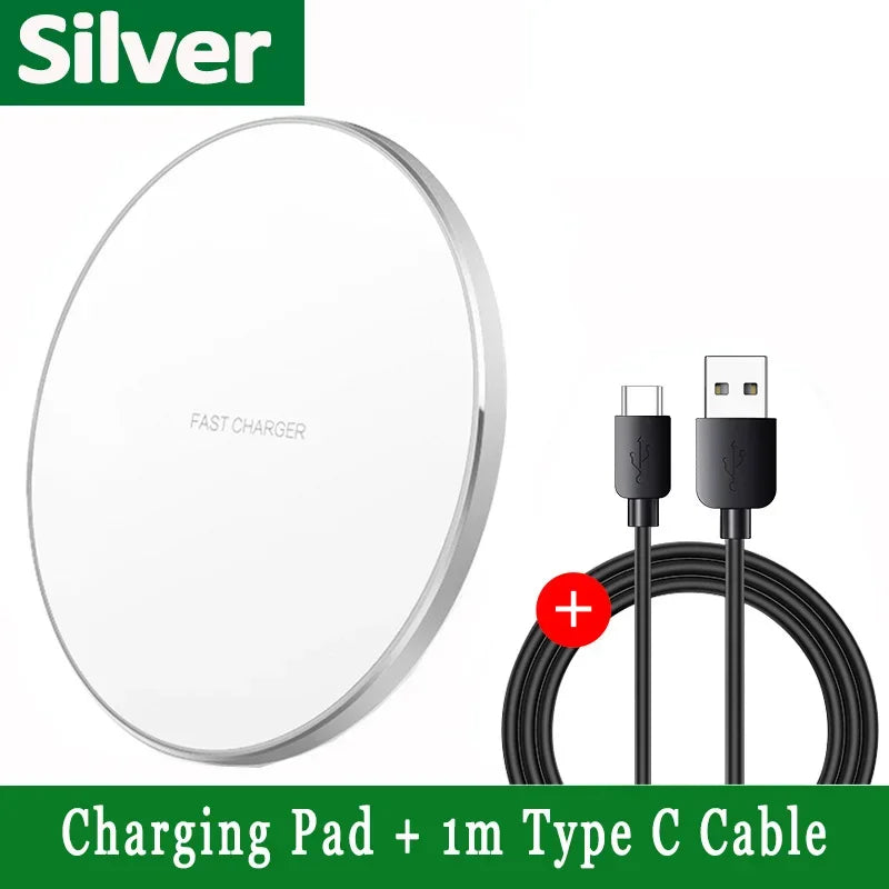 100W Fast Wireless Charger Pad with LED Indicator - Onlytenbucks.com