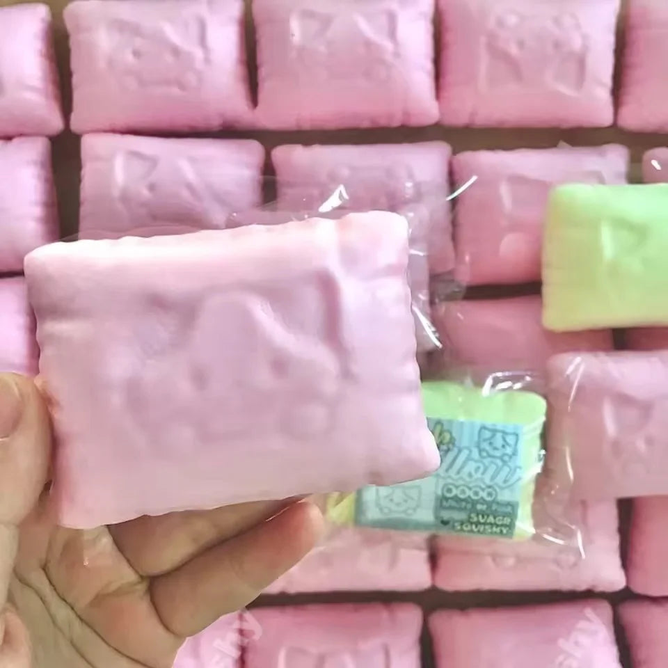 Squishy Simulated Cat Pillow Stress Relief Toy | Slow Rising Sensory Fidget lifestyle view
