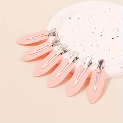 6 pieces/set of seamless hair clips with no bends, side bars, makeup and facial accessories, women's styling hair clips