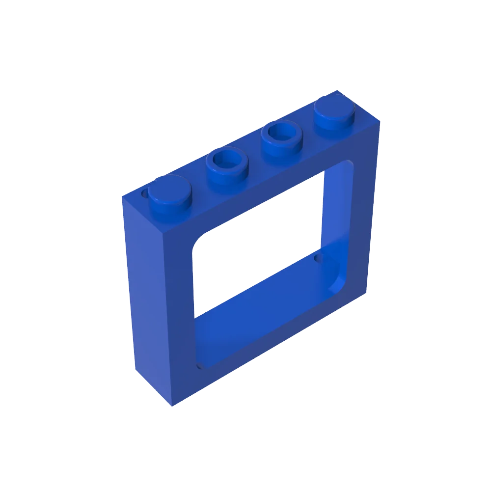 Gobricks Window 1 x 4 x 3 Train with Shutter Holes and Solid Studs on Ends | Compatib lifestyle view