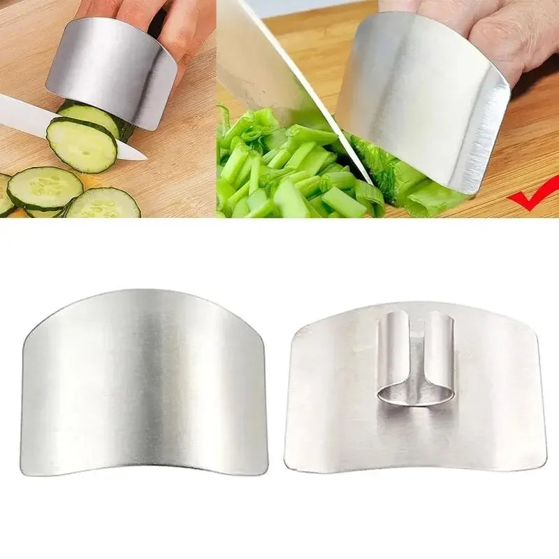 1 Pcs Stainless Steel Kitchen Tool Hand Finger Protector Knife Cut Slice Safe Guard alternate view