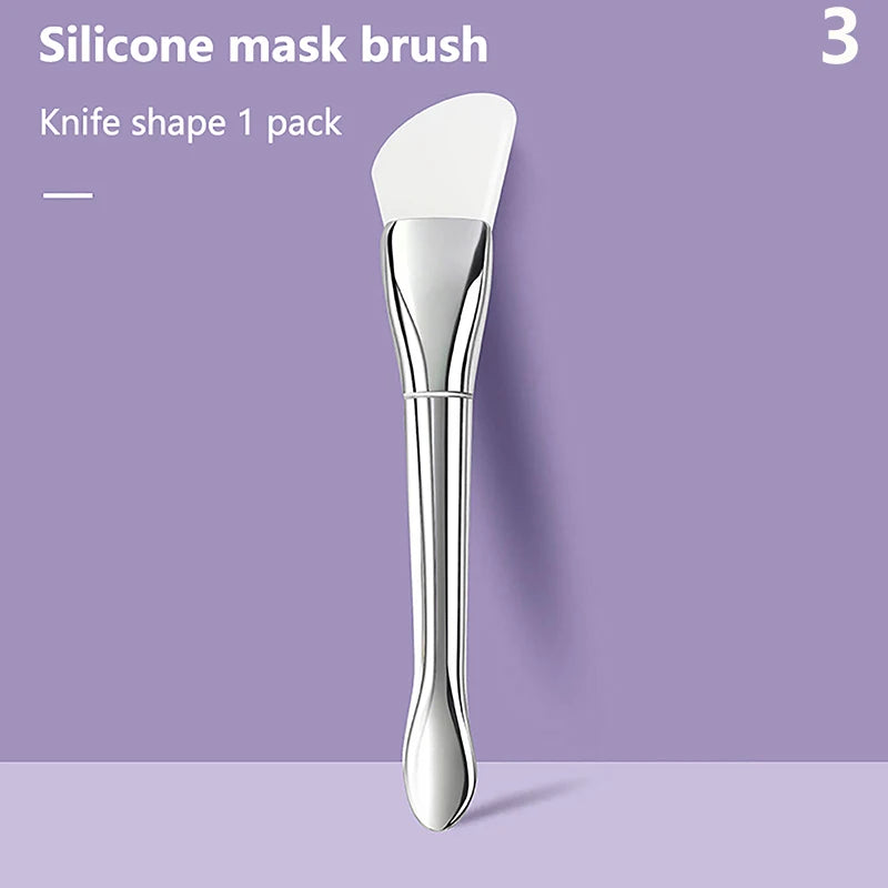 Silicone Facial Mask Brush | Soft Silicone Applicator for Face Mask additional angle
