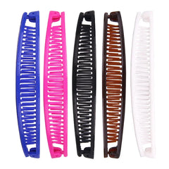 Solid Color Ponytail Hoder Hair Clamp Banana Hair Clips Women Hair Claw Barrettes Hairpins Fashion Styling  Accessories for Girl