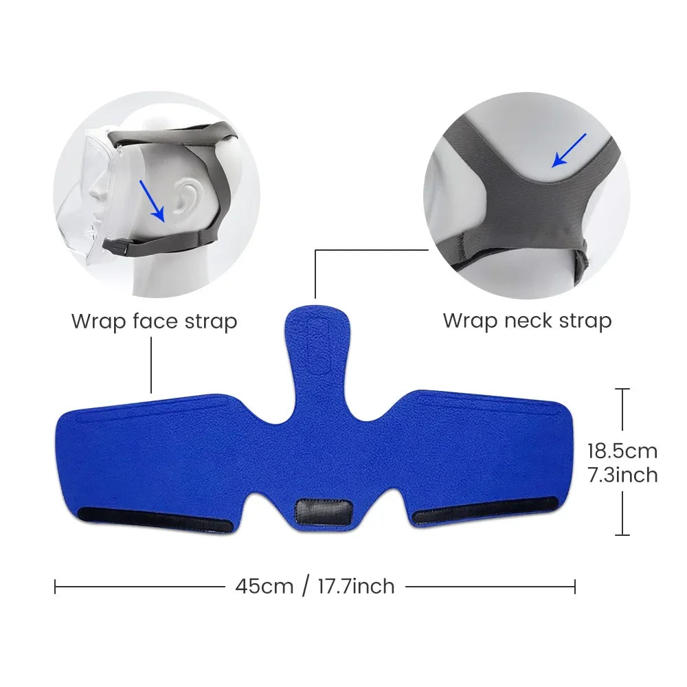 CPAP Neck Pad for Headgear Straps | Soft CPAP Mask Strap Cover additional angle