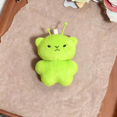 【Peace】Alien Cat Plush Toy Cartoon Stuffed Animal Keychain Accessories Creative Ugly alternate view