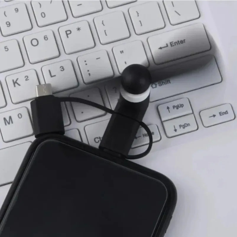 3 in 1 Universal Fan Mini Cooling Accessories USB Phone Cooler For iPhone 17-12 Samsun close-up view