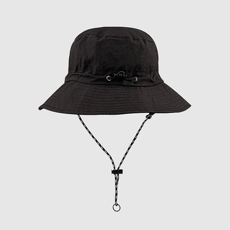 Waterproof Fisherman Hat | Sun Protection Bucket Hat for Outdoor Adventures close-up view
