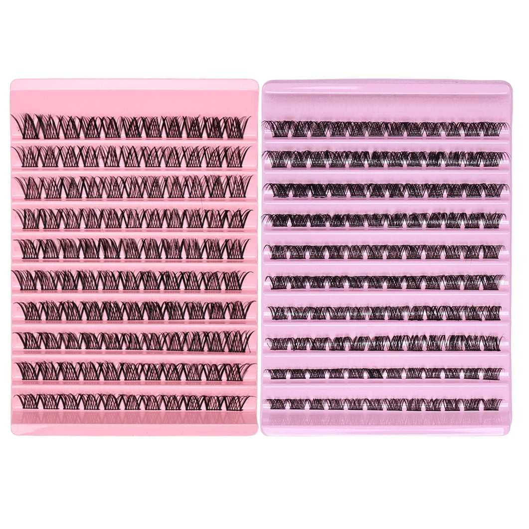 Lash Clusters Individual Lashes Extensions Natural Look Lashes D Curl Fluffy Cluster Lashes DIY Eyelash Extension