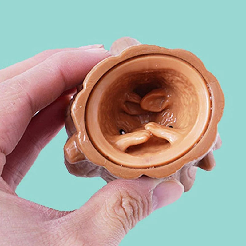 Soft Animals Vent Cup Stump Rubber Toys Anti-Stress Fidget Toy Novelty Squirrel Anti lifestyle view