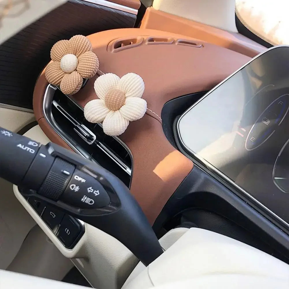 Sweet Flower Shaped Car Mini Hooks 2 Pcs