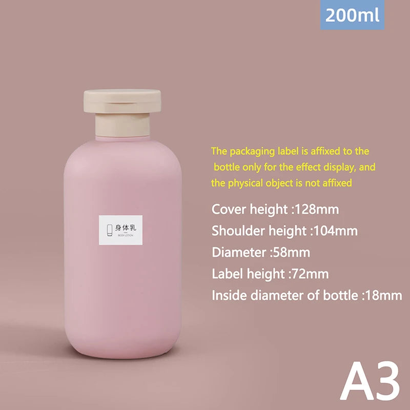 100ML-300ML PE Plastic Shampoo Shower Gel Foaming Soap Dispensers Refillable Bottles lifestyle view
