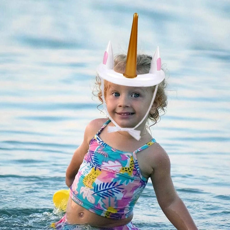 Unicorn Inflatable Ring Toss Game | Kids Birthday Party Beach Pool Toy lifestyle view