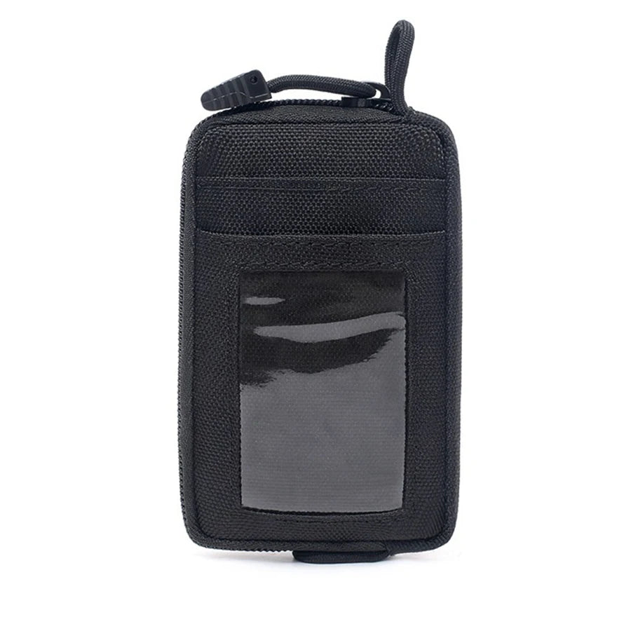 Waterproof Camping EDC Pouch | Tactical Key Purse Wallet with Card Slots and Zippers alternate view