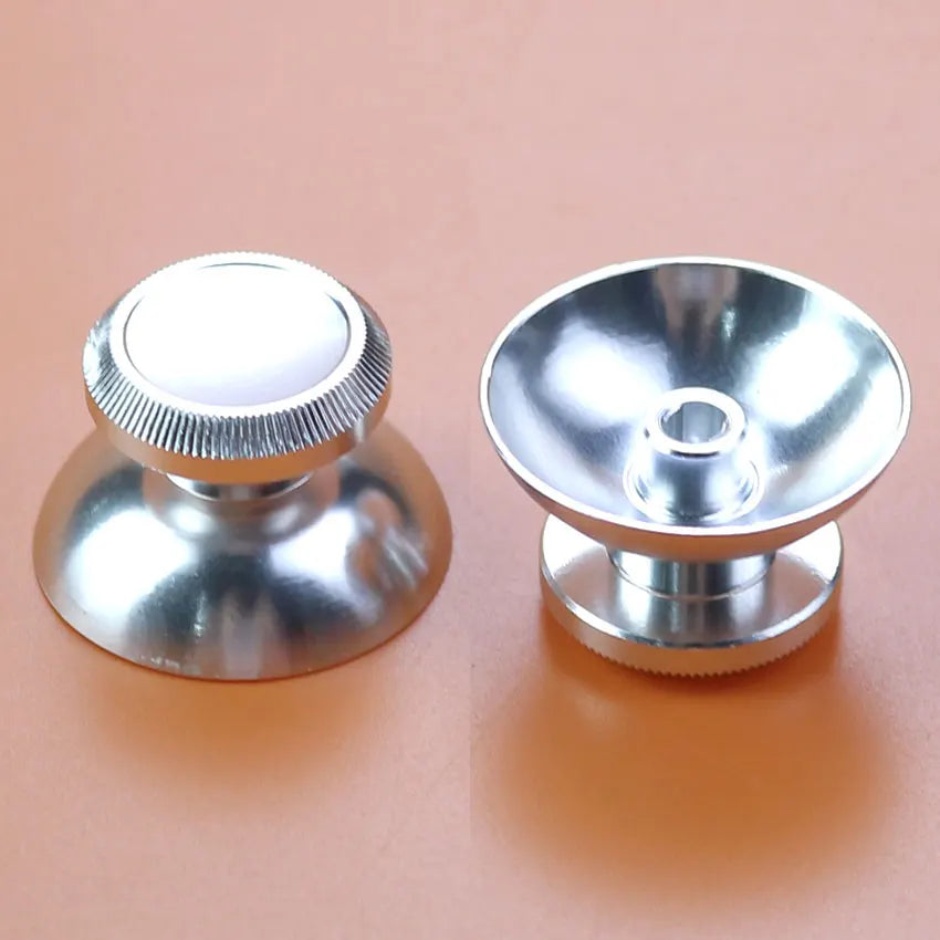 JCD 2PCS Colorful Aluminum Metal 3D Analog Thumbsticks Mushroom Joystick Cap For Xb additional angle