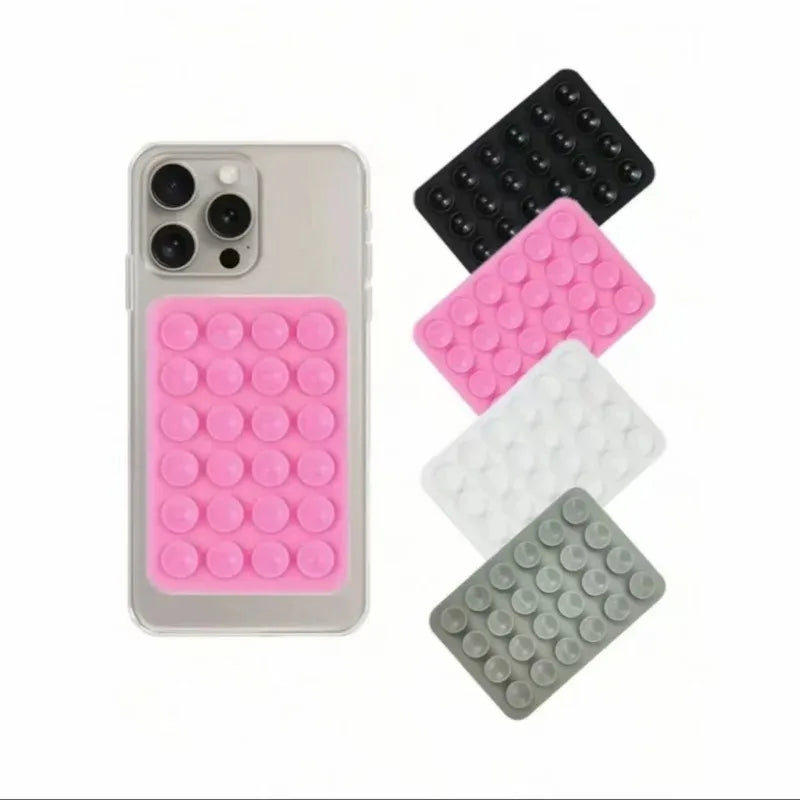 2PCS Silicone Suction Phone Holder Mat Multi-functional Suction Cup Phone Stand Squar alternate view