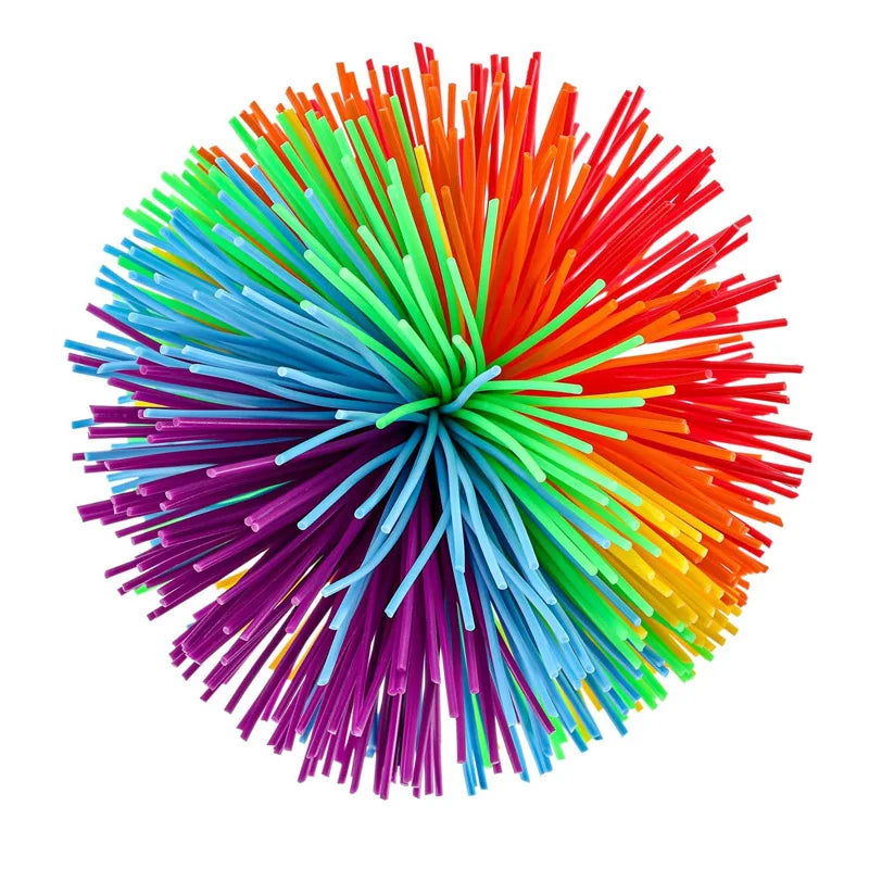 Rainbow Stringy Balls Sensory Fidget Toys For Kids Party Favors Outdoor Fun Games P additional angle
