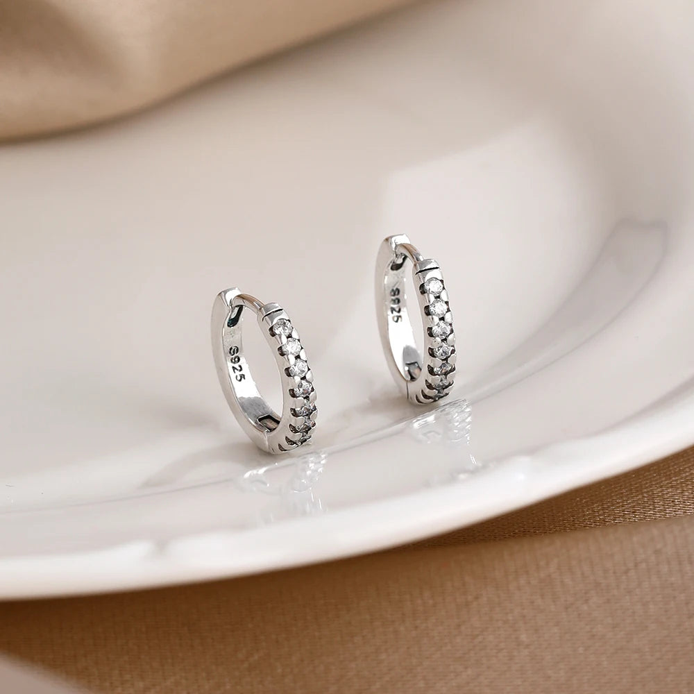 2026 New 925 Silver Butterfly Shining Zircon Heart shaped Earrings Suitable for Europ lifestyle view