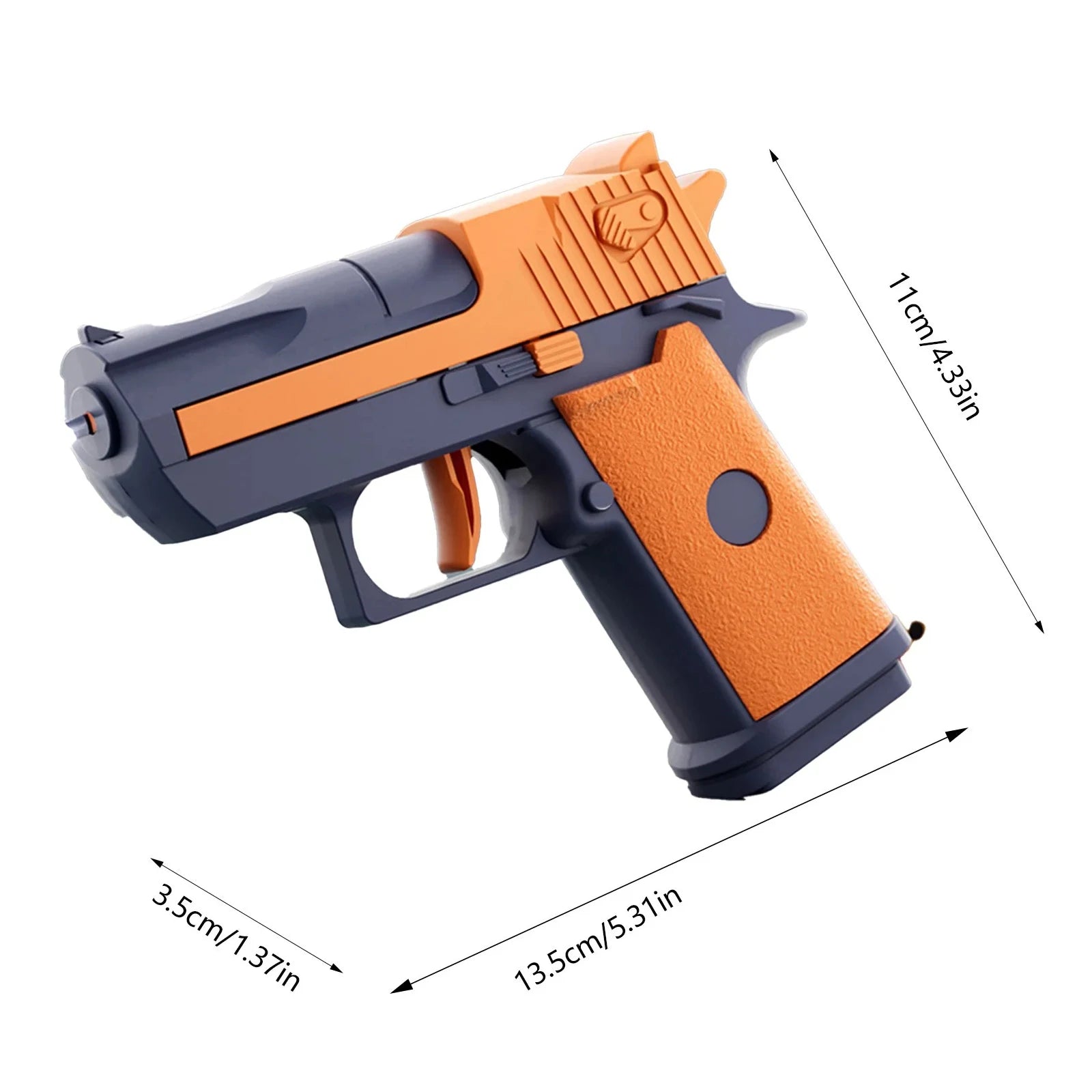 Mini Manual Water Gun | Desert Eagle Pistol Toy for Outdoor Summer Play additional angle