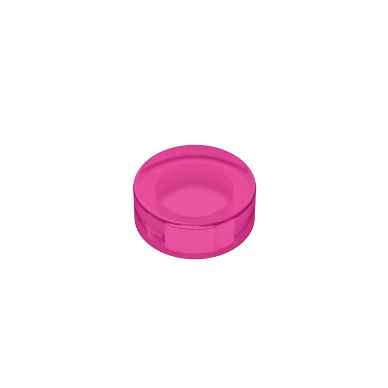 Gobricks GDS-612 Flat Tile 1x1 Round | Compatible Building Block close-up view