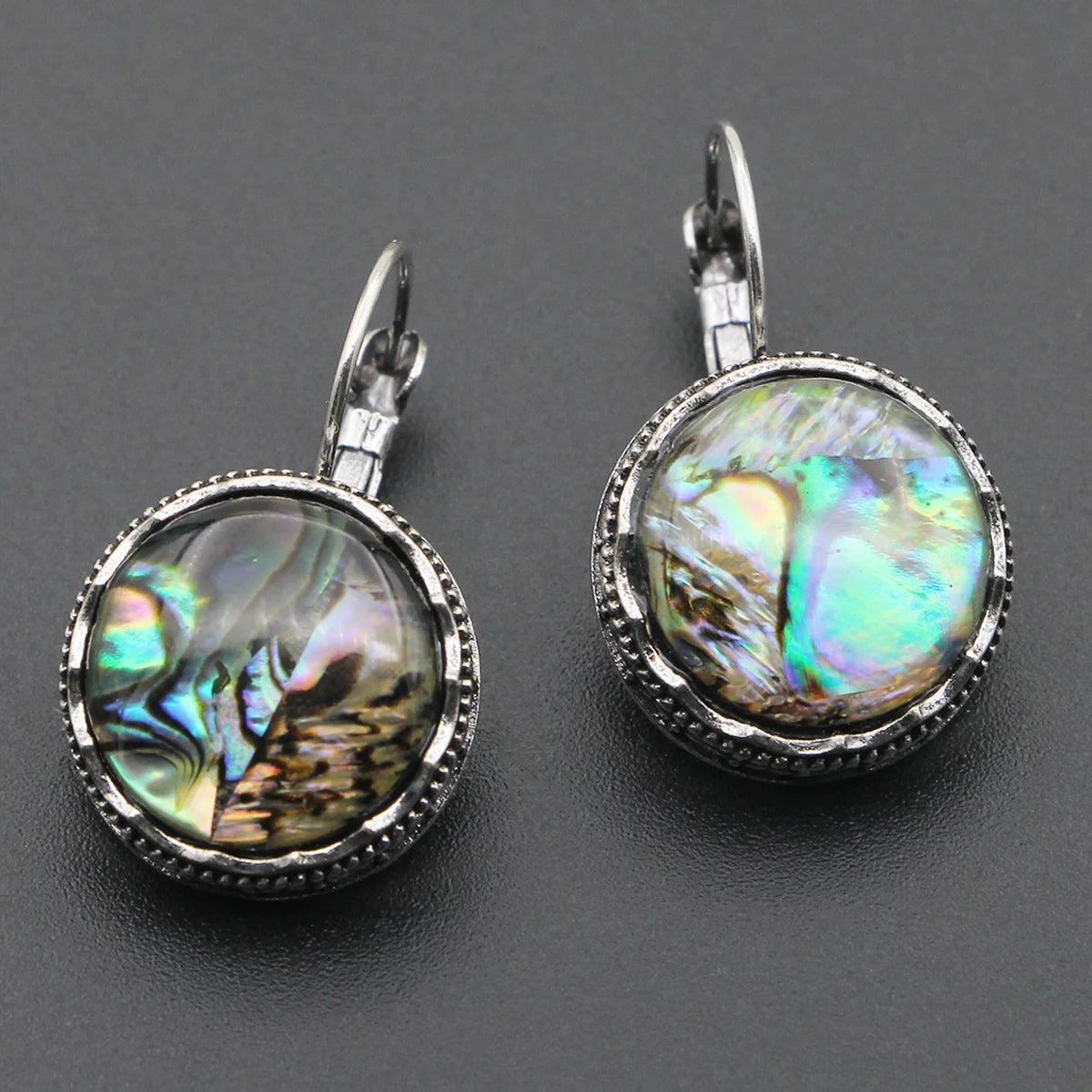 VILLWICE New Colorful Shell Various Shapes Owl Women Hollow Zinc Alloy Antique Silver close-up view