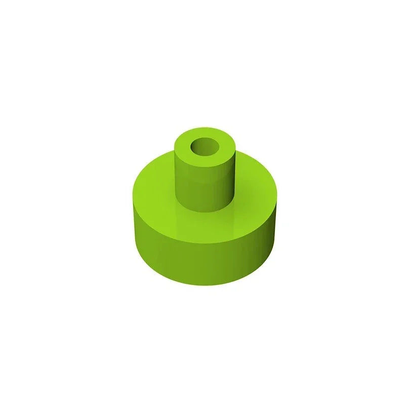 Gobricks Tile Round 1x1 with Bar and Pin Holder | Compatible Building Block lifestyle view