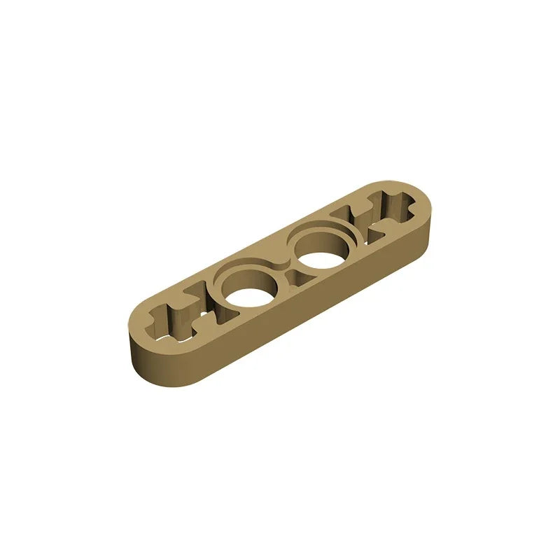 Gobricks GDS-690 Technical Liftarm Thin 1 x 4 with Axle Holes | Compatible Building Bl close-up view
