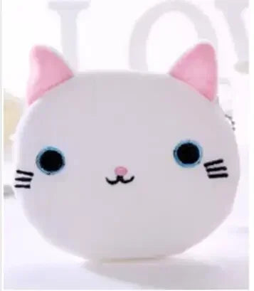 Cute Animal Plush Coin Purse | Zipper Change Purse with Keychain Mini Wallet alternate view