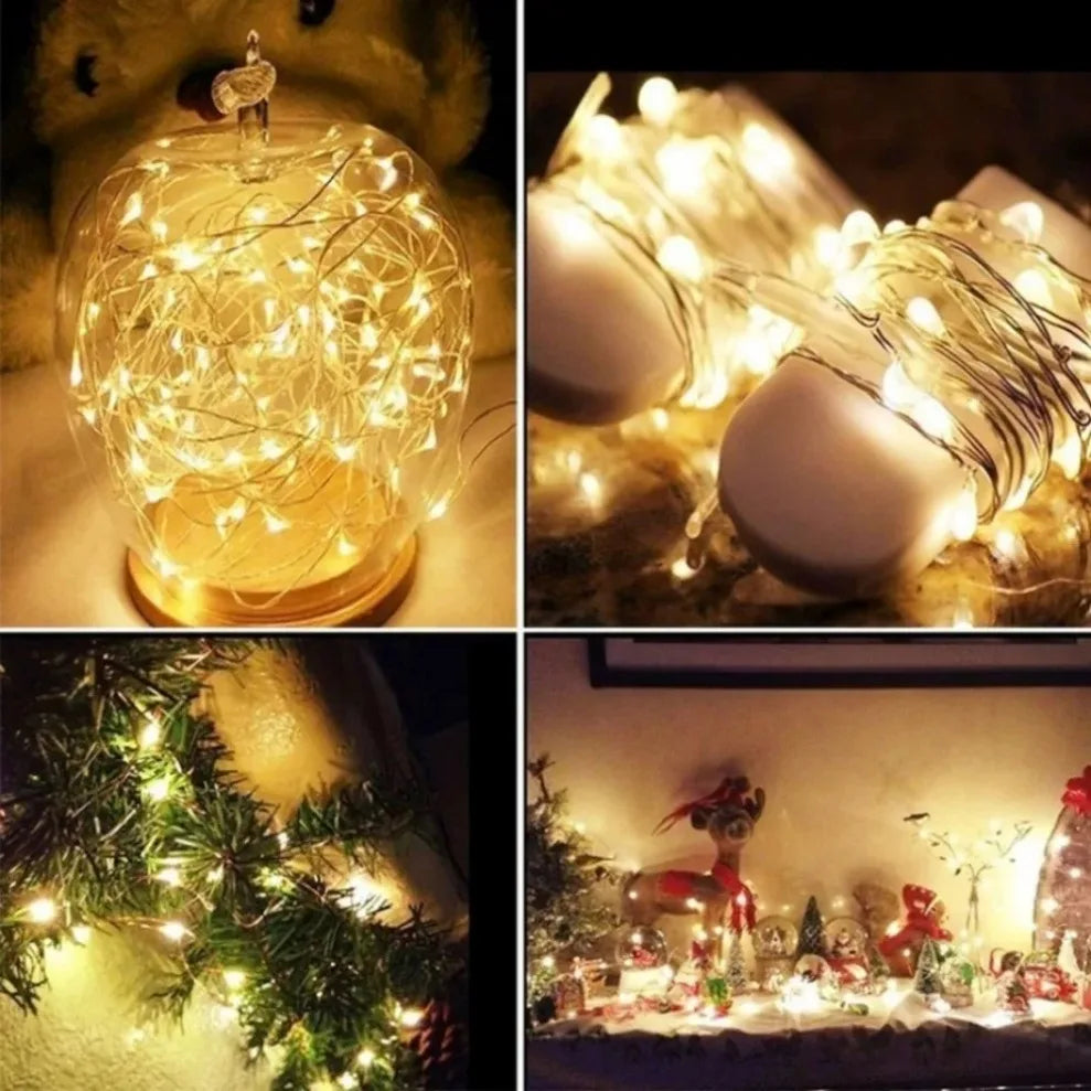 5M LED String Lights Waterproof Led Copper Wire Fairy Lights Battery Operated DIY Wed lifestyle view