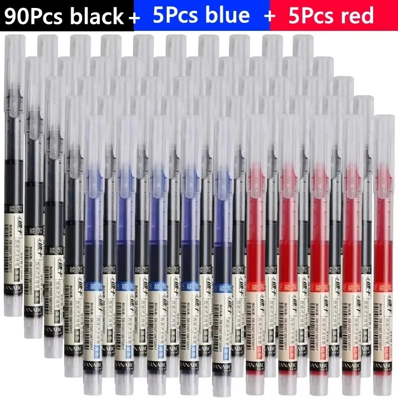 Needle Gel Pens Straight Liquid Ballpoint Pen Kawaii Stationery School Office lifestyle view