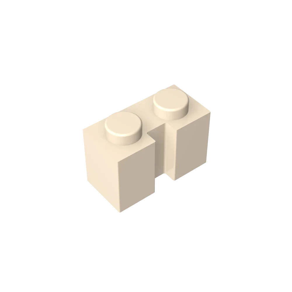 Gobricks GDS-798 Brick 1x2 with Groove | Compatible Building Block for DIY Sets lifestyle view