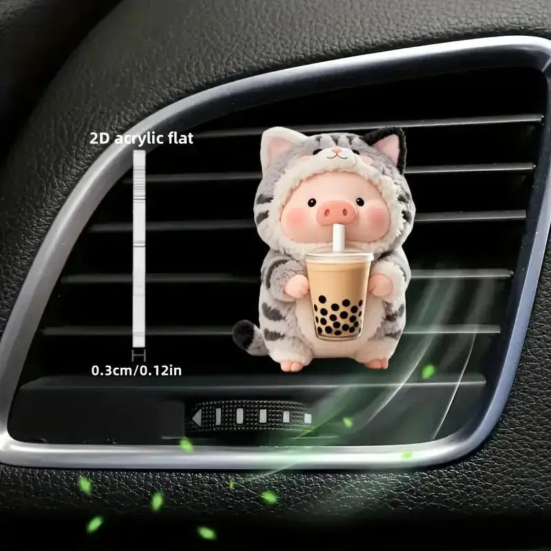 Acrylic Car Vent Clip Aromatherapy Air Freshener Holder 2D Decorative Air Conditionin lifestyle view