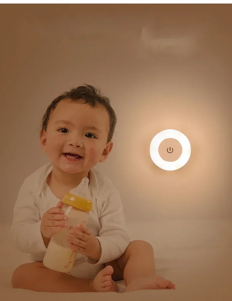 Magnetic Round Book Light | Portable LED Desk Lamp with Touch Sensor lifestyle view