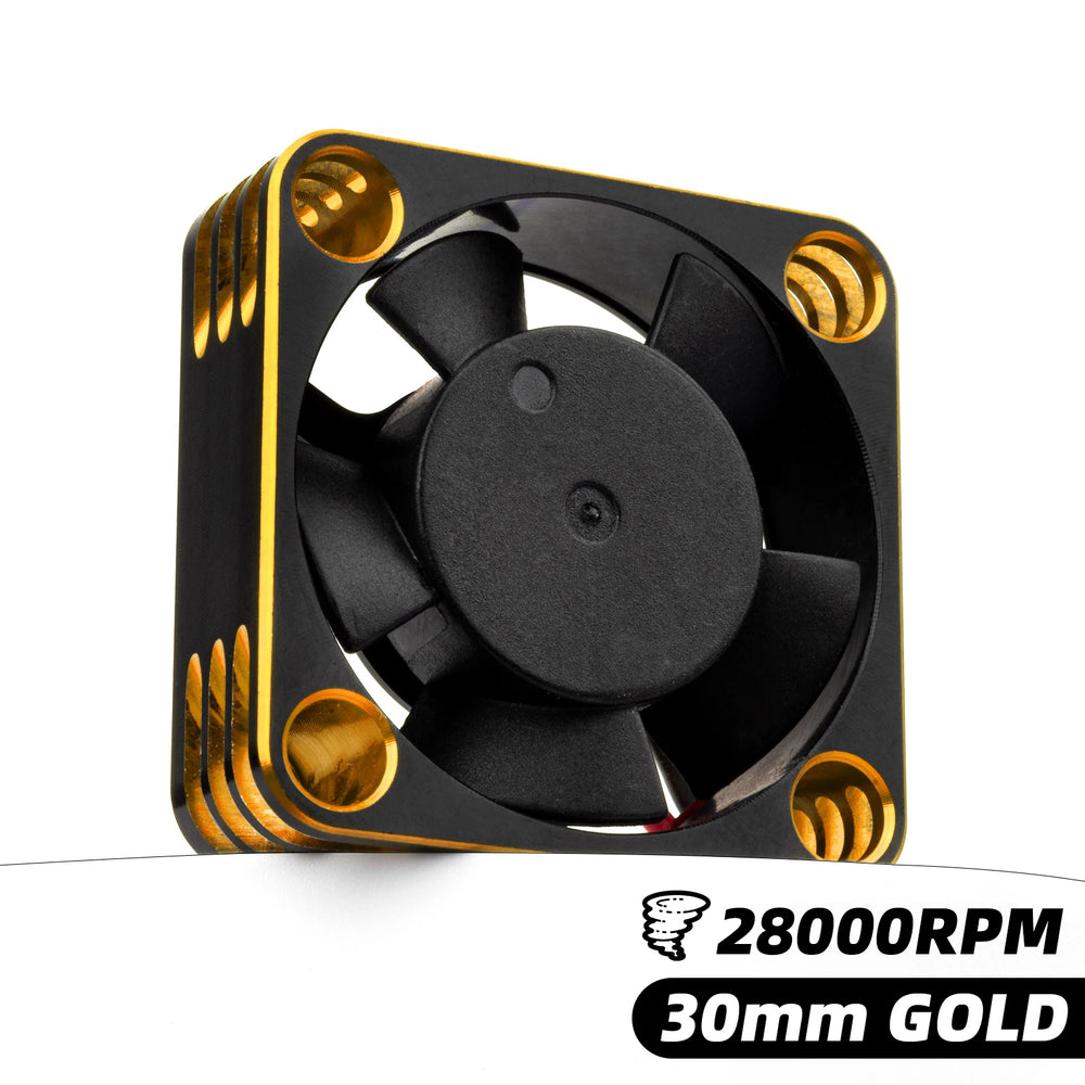 RC 25/30/35/40/50mm Fan 28000 RPM Heat Dissipation Cooling Fan for RC Crawler 1/10 1/8 close-up view